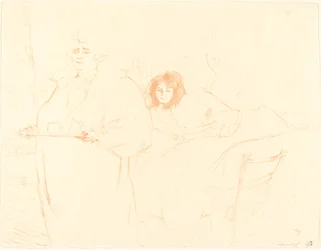 Žena s podnosem Femme au plateau, 1896.