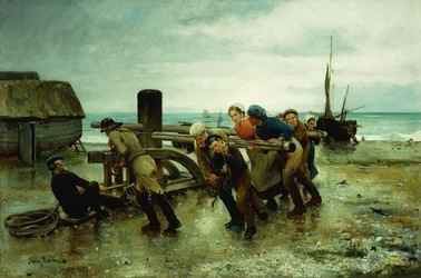 Tahání lodi, 1887
