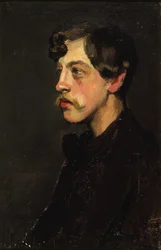 Portrét básníka Camille Mauclair 1872-1945, c. 1895.