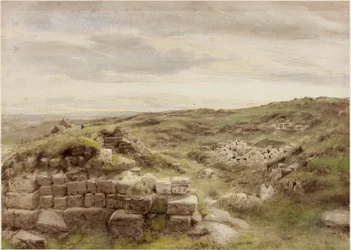 Housesteads, c.1848 (tužka a akvarel na papíře)