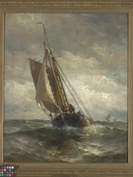 Running For Anchorage (olej na plátně)