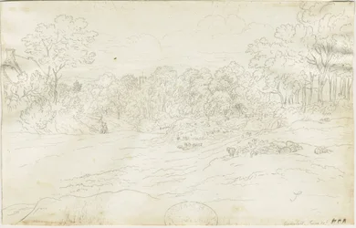Eccleshall Village: kresba perem, nd [1788-1855] (kresba)
