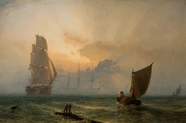 Dřevěné stěny Anglie, 1856.