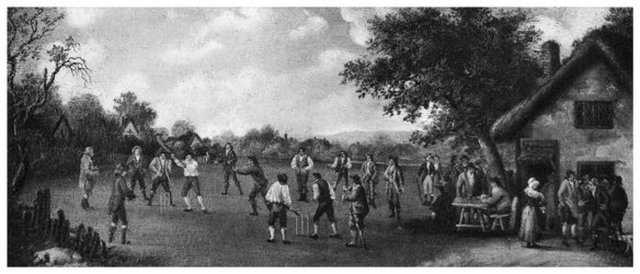 Country kriketový zápas, 19. století 1912.