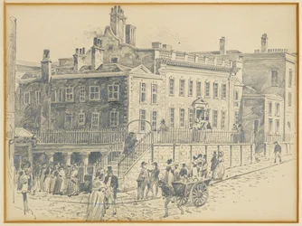 Dům Dr. Whitea, King Street (z tisku Ralstona)