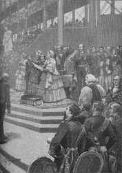 Královna otevírá křišťálový palác, 1892