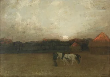 Strniště, asi 1909 (olej na plátně)