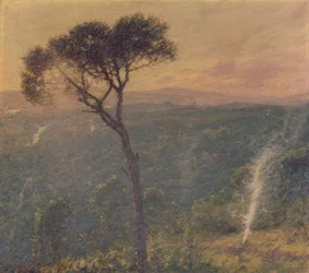 Ligurské údolí, asi 1910 (olej na plátně)