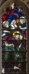 Westminster, St Margaret, James Powell & Sons, Henry Holiday, Umučení Krista, 1883
