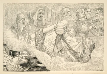 Musíš vědět - , řekl Soudce, ale Snark zvolal Popletal! “, z The Hunting of the Snark, Agony in Eight Fits, Lewis Carroll, pub. 1876