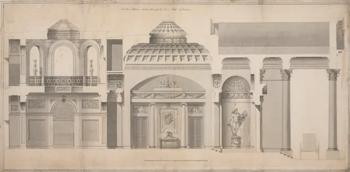 Carlton House, Pall Mall, Londýn: Sekce Portico, Hall a Tribune