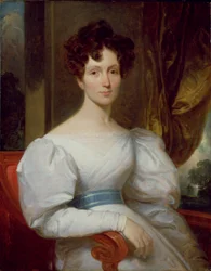 Portrét Fanny Kemble Butler (1809-93) (olej na plátně)