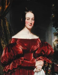 Portrét paní Robert Lowden, kolem roku 1837 (olej na panelu)