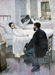 Návštěvní den v nemocnici, 1893