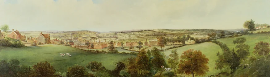 Panoramatický výhled na Stoke on Trent