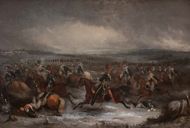 Nabíjení francouzské kavalérie u Waterloo