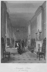 Kensingtonský palác. The Sussex Library, c1841