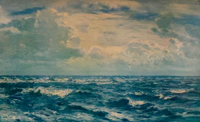 Stříbrný den na západ od Needles, Isle of Wight, 1932