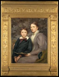Paní William T. Evans a její syn, 1895.