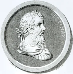Portrét Pertinaxe, z „Dějiny úpadku a pádu Svaté říše římské“, od Edwarda Gibbona, 1808