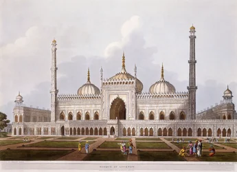 Mešita v Lucknow, 1824