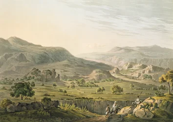 Průsmyk Atbara v Habeši, vyryl Daniel Havell (1785-1826), 1809