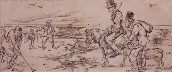 The Difficult Putt, ilustrace z časopisu 