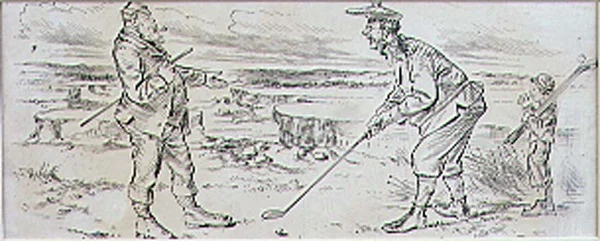 The Hesitant Golfer, ilustrace z časopisu 