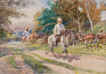 Koloniální důstojník, možná Haiti, kolem roku 1900