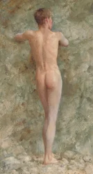 Stojící mužský akt, 1914