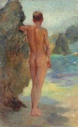Koupající se muž, 1912