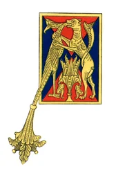 Počáteční písmeno A, 12. století, 1843.