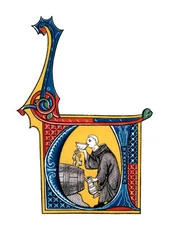 Počáteční písmeno U, počátek 14. století, 1843.