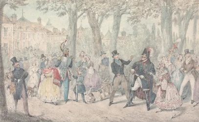 Ilustrace k dílu R. S. Surteese „Jorrocksovy výlety a radovánky“: „Pan Jorrocks se zříká známosti s mužem z Yorkshiru“