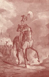 Důstojník, 9th Lancers, c1825 1909