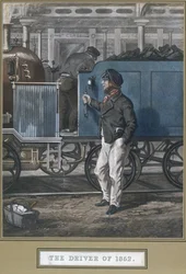 Řidič z roku 1852, vyrytý Johnem Harrisem (1811-65), publikováno 26. května 1852