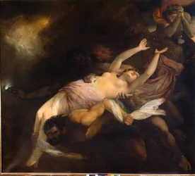 Eurydice unesená v Orphee, Henry Thomson (1773 - 1843), olejomalba.