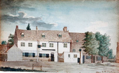 The Three Colts Inn, Hackney, Londýn, c1795