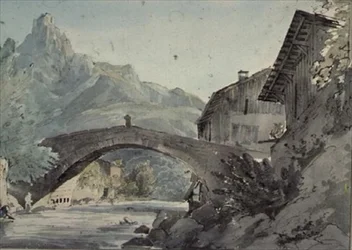 Most v Sallanches a Aiguille de Varens, (Varennes)