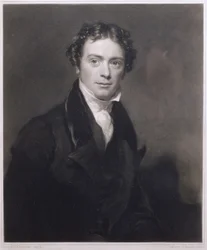 Portrét Michaela Faradaya (1791-1867) vyrytý Samuelem Cousinsem (1801-87) 1830