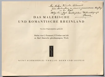 Malebné a romantické Porýní, 1928.