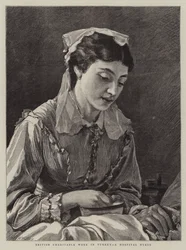 Britská charitativní práce v Turecku, nemocniční sestra