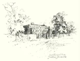 Dům Samuela Richardsona, North End, Hammersmith (litho)