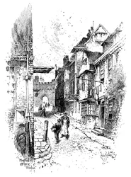 Brána Jindřicha VIII., hrad Windsor, c1888.