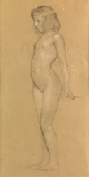 Studie k obrazu „Vlečné mraky slávy“, 1898