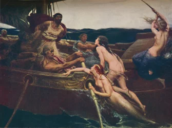 Odysseus a Sirény, 1909, kolem roku 1950