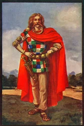 Keltský náčelník v civilním oděvu, 1924.