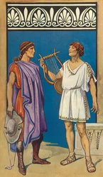 Crinkled Chiton a Chlamys vlevo, The Chiton vpravo, 1924.