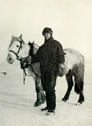 Dr. Wilson a Pony Nobby, c1911, 1913