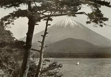 Fuji From Lake Shoji, 1910.